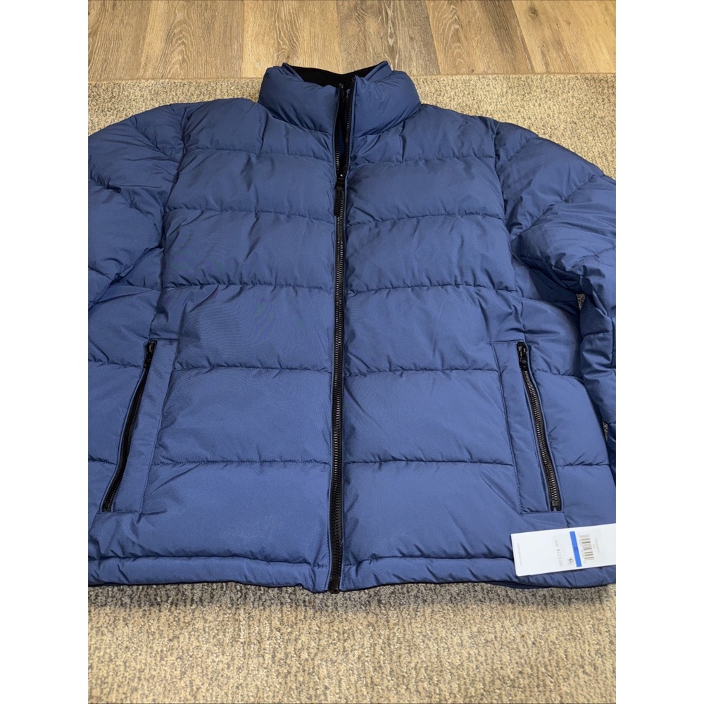 Y2K Calvin Klein XL Puffer Men's Quilted Coat Blue Warm And Comfortable
